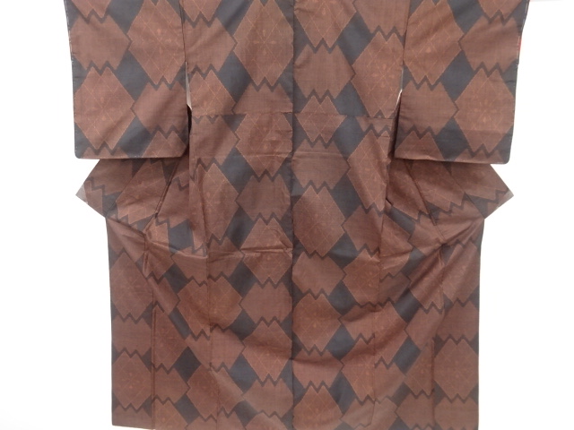 抽象模様織り出し本場泥大島紬着物(5マルキ)